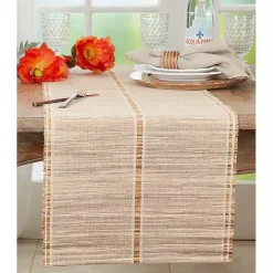 Kirklands Home Table Linens|Natural Water Hyacinth Table Runner Brown