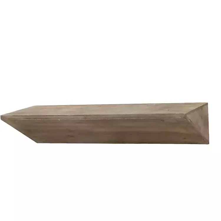 Kirklands Home Shelves|Natural Wedge Wood Small Floating Shelf