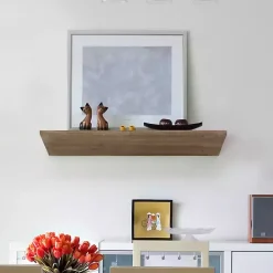 Kirklands Home Shelves|Natural Wedge Wood Small Floating Shelf