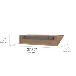 Kirklands Home Shelves|Natural Wedge Wood Small Floating Shelf