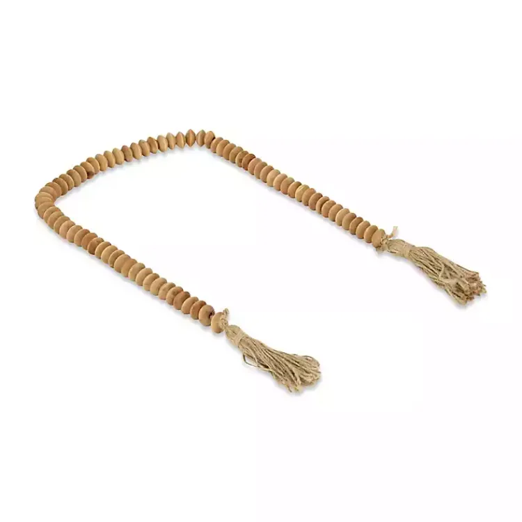 Online Natural Wood Abacus Beads Garland Decorative Accents