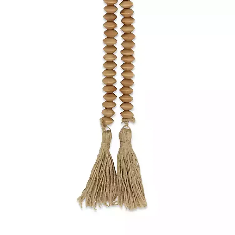 Online Natural Wood Abacus Beads Garland Decorative Accents