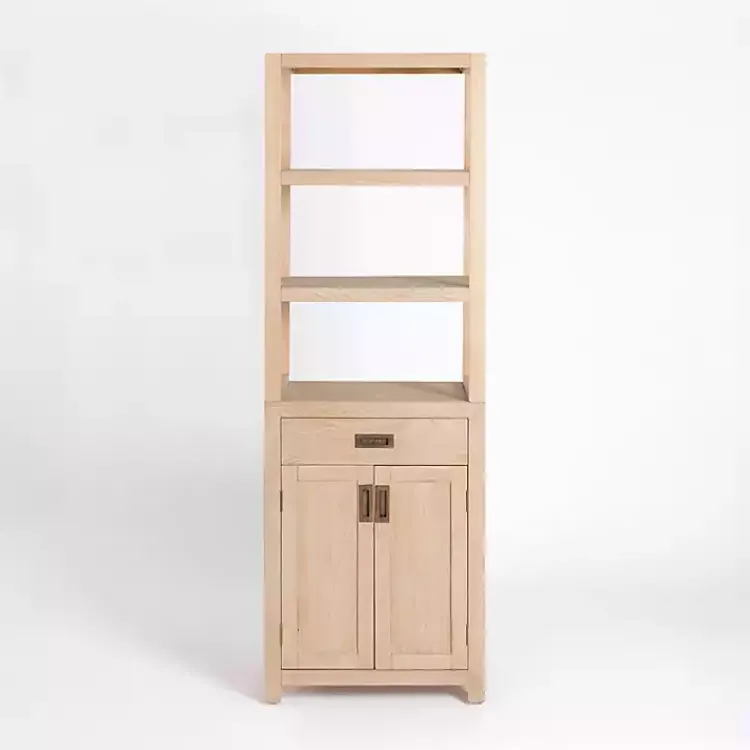 Kirklands Home Cabinets & Sideboards|Natural Wood Bookcase Modular Cabinet Tan