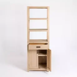Kirklands Home Cabinets & Sideboards|Natural Wood Bookcase Modular Cabinet Tan