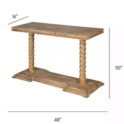 Kirklands Home Console Tables|Natural Wood Carley Console Table Tan