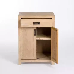 Kirklands Home Cabinets & Sideboards|Natural Wood Closed Modular Cabinet Tan