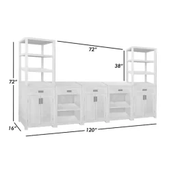Kirklands Home Cabinets & Sideboards|Natural Wood Closed Modular Cabinet Tan