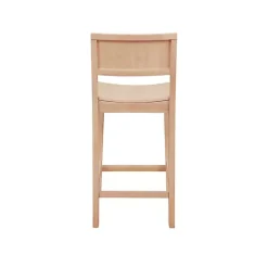 Kirklands Home Bar Stools & Counter Height Stools|Natural Wood Devin Counter Stools, Set of 2 Tan