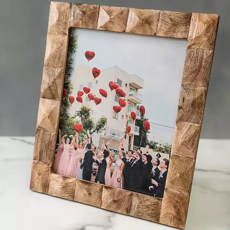 Sale Natural Wood Diamond Textured Picture Frame, 8x10 Picture Frames