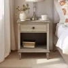 Kirklands Home Nightstands|Natural Wood 1-Drawer Nightstand