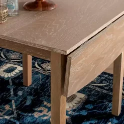 Kirklands Home Dining Tables|Natural Wood Drop Leaf Dining Table Tan