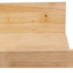 Kirklands Home Shelves|Natural Wood Floating Shelves, Set of 2 Tan