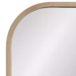 Kirklands Home Decorative Mirrors|Natural Wood Frame Arch Wall Mirror Tan