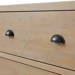Kirklands Home Dressers & Chests|Natural Wood Grain 6-Drawer Dresser Tan