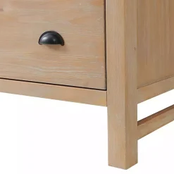 Kirklands Home Dressers & Chests|Natural Wood Grain 6-Drawer Dresser Tan