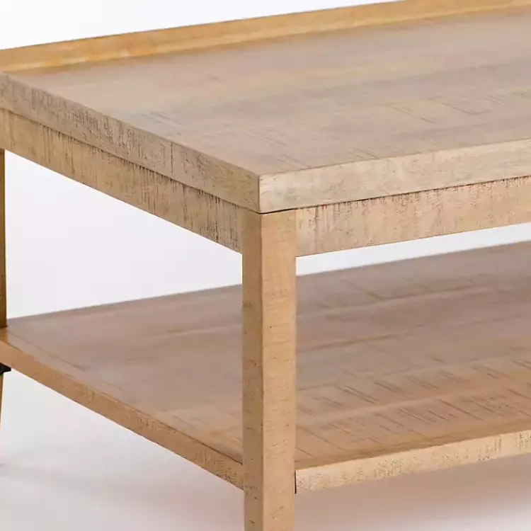 Kirklands Home Coffee Tables|Natural Wood Hughes Coffee Table Tan