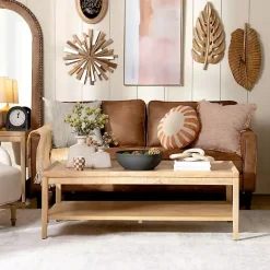 Kirklands Home Coffee Tables|Natural Wood Hughes Coffee Table Tan