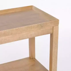 Kirklands Home Accent & End Tables|Natural Wood Hughes Side Table Tan