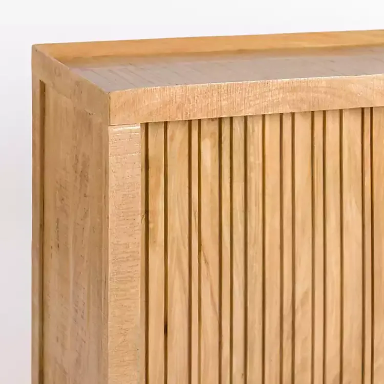 Kirklands Home Cabinets & Sideboards|Natural Wood Hughes Sliding Door Cabinet Tan