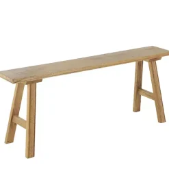 Kirklands Home Benches & Ottomans|Natural Wood Narrow Rustic Bench Brown