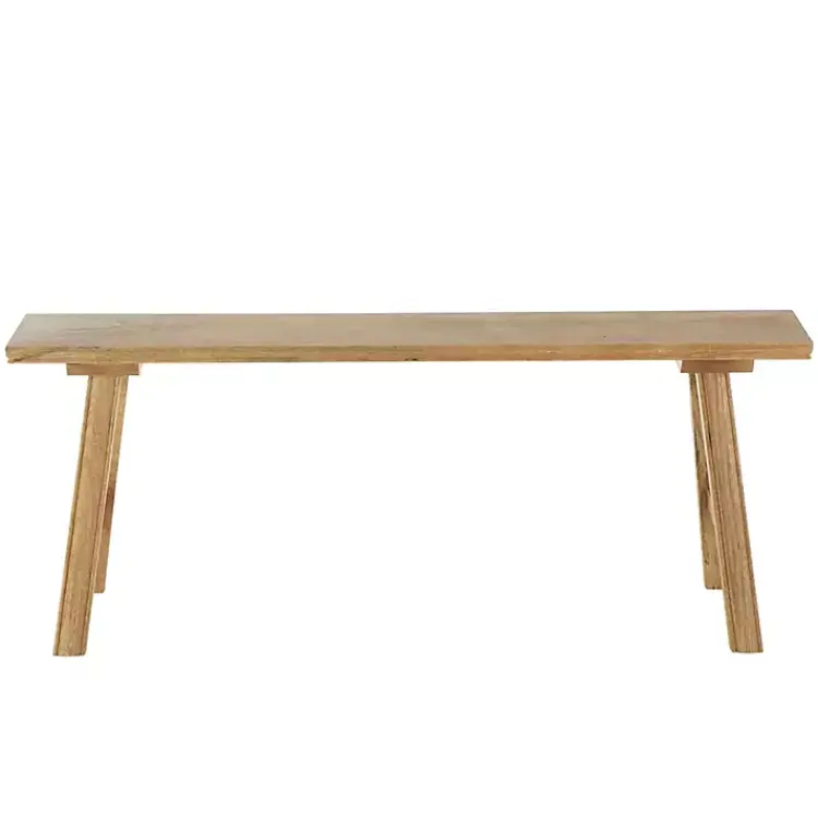 Kirklands Home Benches & Ottomans|Natural Wood Narrow Rustic Bench Brown