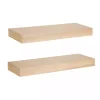 Kirklands Home Shelves|Natural Wood 2-pc. Floating Shelves, 24 in.
