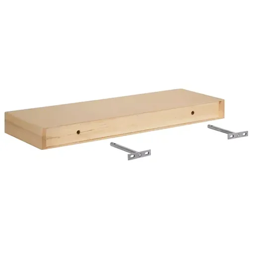 Kirklands Home Shelves|Natural Wood 2-pc. Floating Shelves, 24 in.