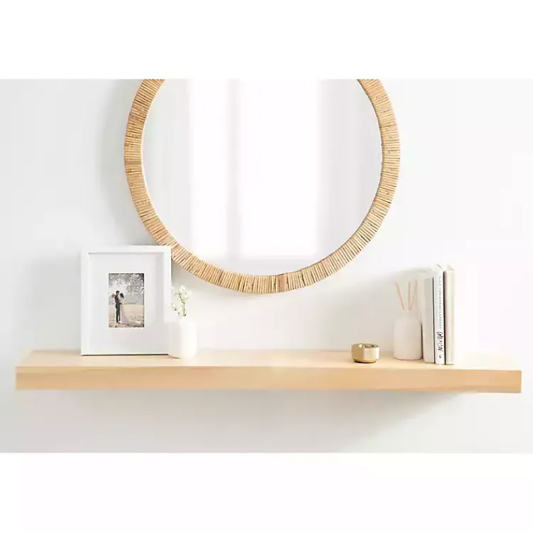 Kirklands Home Shelves|Natural Wood 2-pc. Floating Shelves, 24 in.