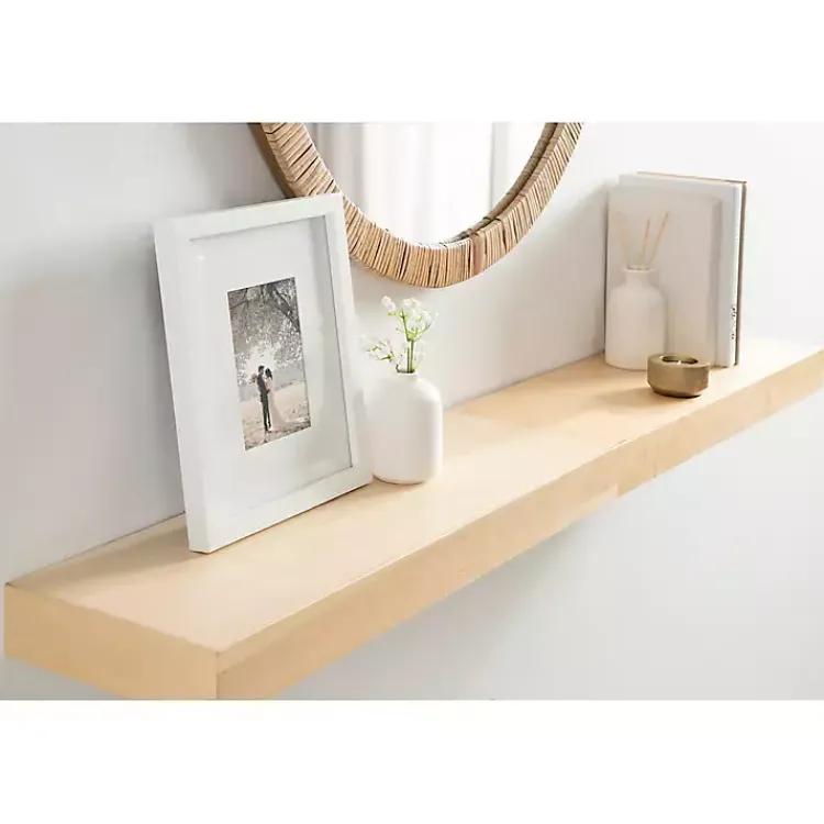 Kirklands Home Shelves|Natural Wood 2-pc. Floating Shelves, 24 in.