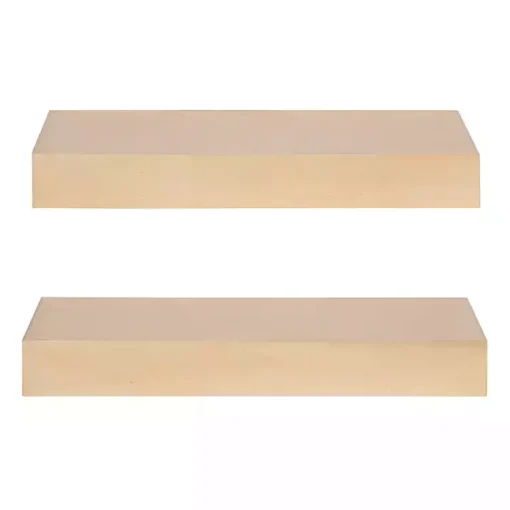 Kirklands Home Shelves|Natural Wood 2-pc. Floating Shelves, 18 in.