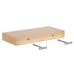 Kirklands Home Shelves|Natural Wood 2-pc. Floating Shelves, 18 in.