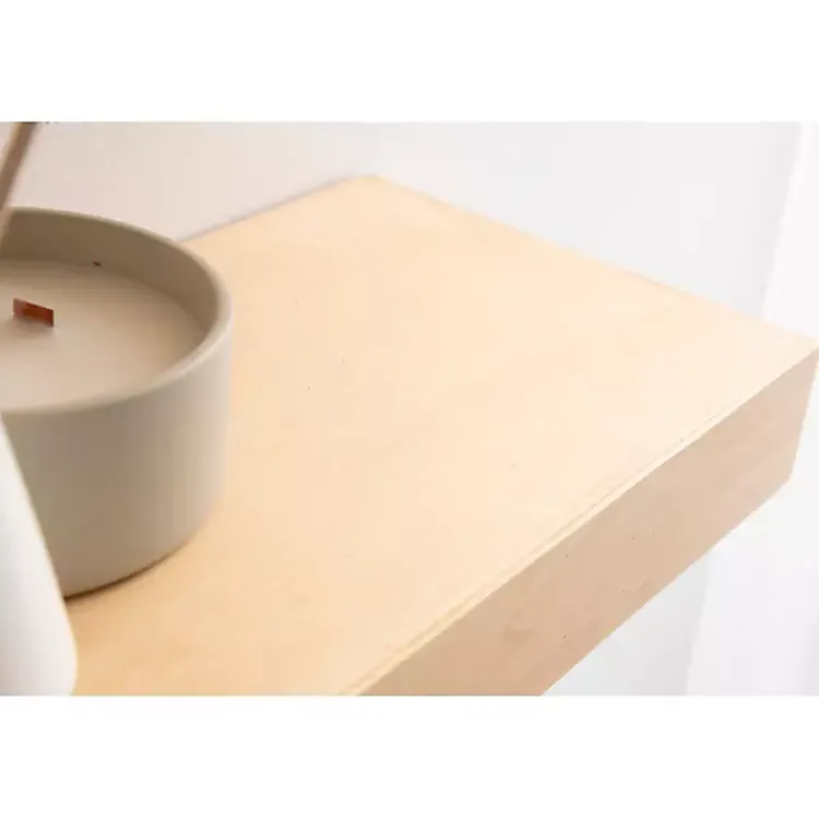 Kirklands Home Shelves|Natural Wood 2-pc. Floating Shelves, 18 in.