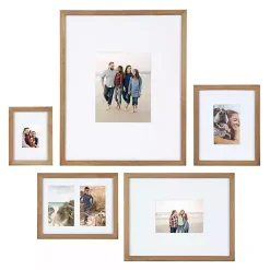 Kirklands Home Gallery Wall Frames|Natural Wood 5-pc. Gallery Wall Picture Frame Set