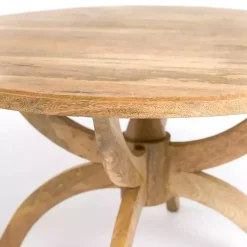 Kirklands Home Coffee Tables|Natural Wood Round Dori Coffee Table Tan