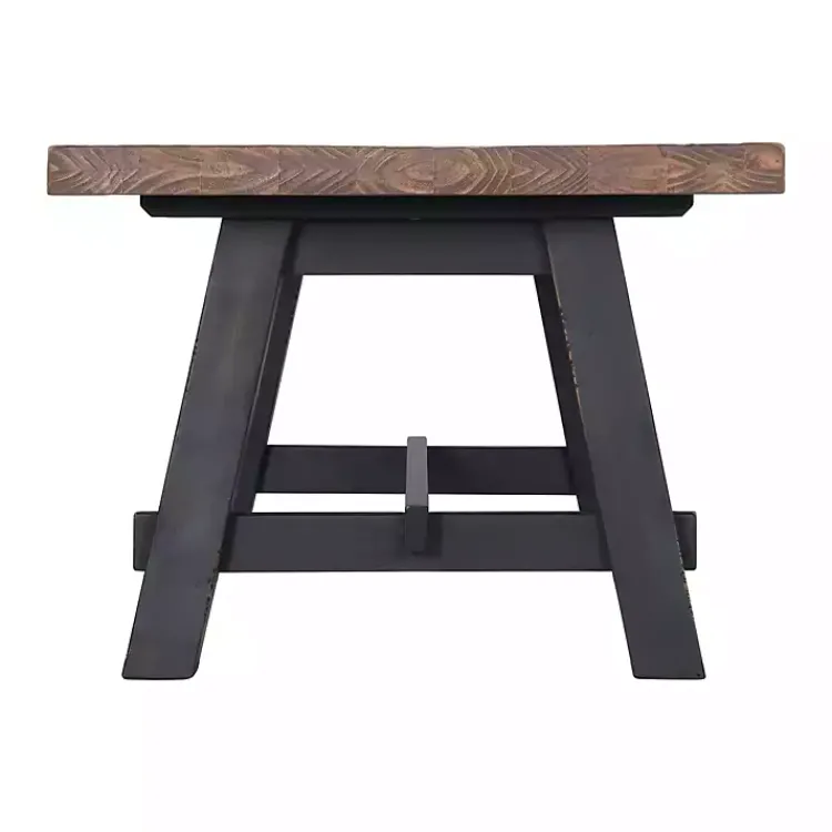 Kirklands Home Coffee Tables|Natural Wood Sawhorse Coffee Table, 42x24 in. Tan