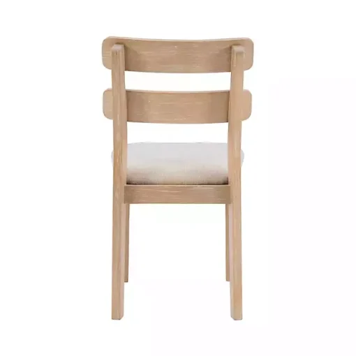 Kirklands Home Dining Chairs|Natural Wood Slatted Back Dining Chairs, Set of 2 Gray