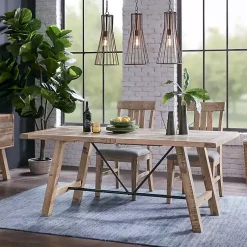 Kirklands Home Dining Tables|Natural Wood Sonoma Dining Table Tan