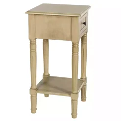 Kirklands Home Accent & End Tables|Natural Wood Square Hampton Accent Table Tan