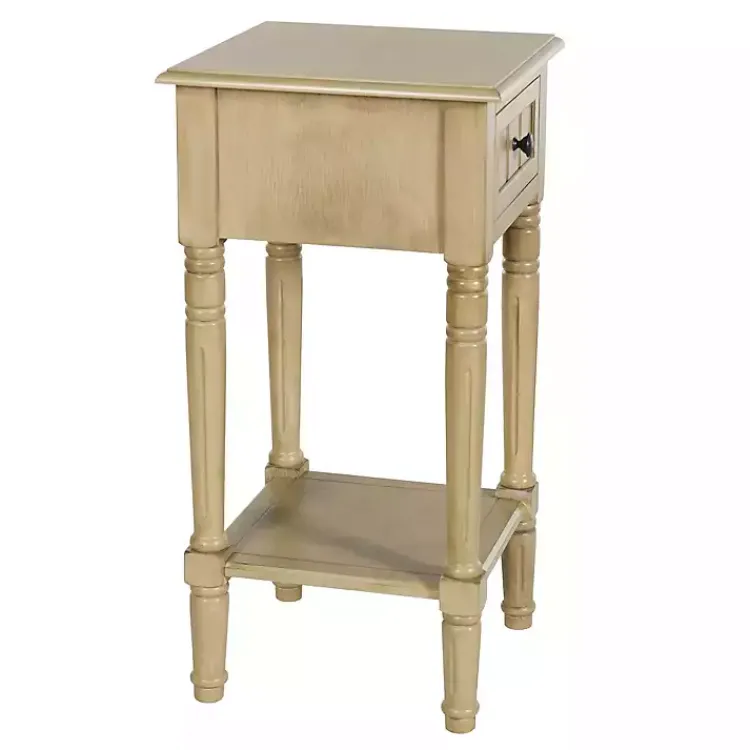 Kirklands Home Accent & End Tables|Natural Wood Square Hampton Accent Table Tan