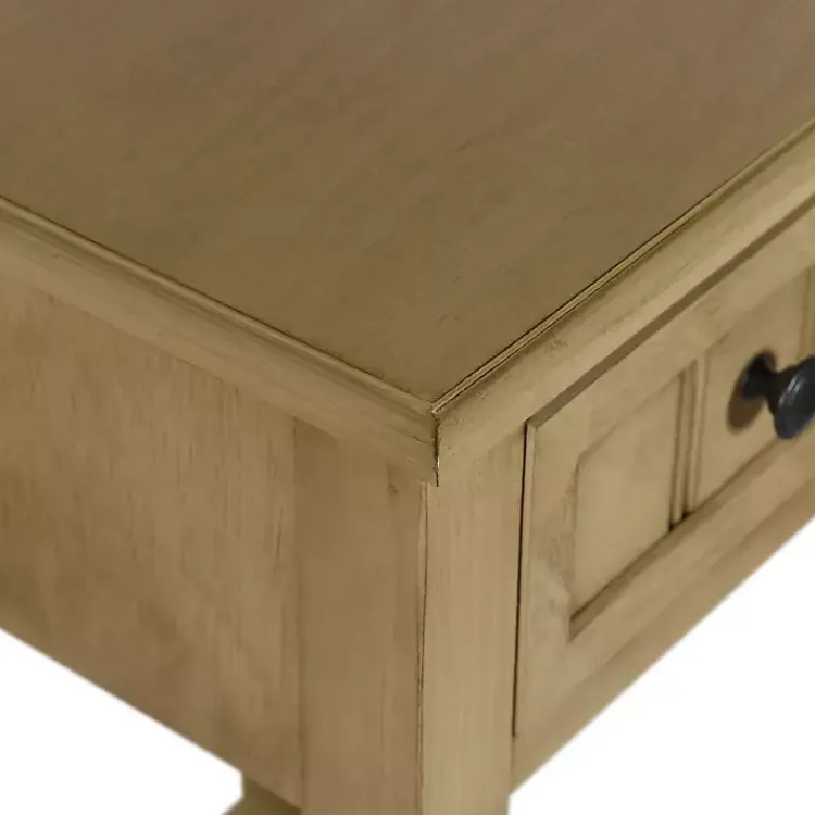 Kirklands Home Accent & End Tables|Natural Wood Square Hampton Accent Table Tan