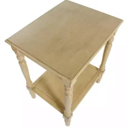 Kirklands Home Accent & End Tables|Natural Wood Sybil Accent Table Tan