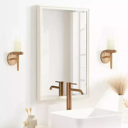 Natural Wood Torch Sconce Sconces