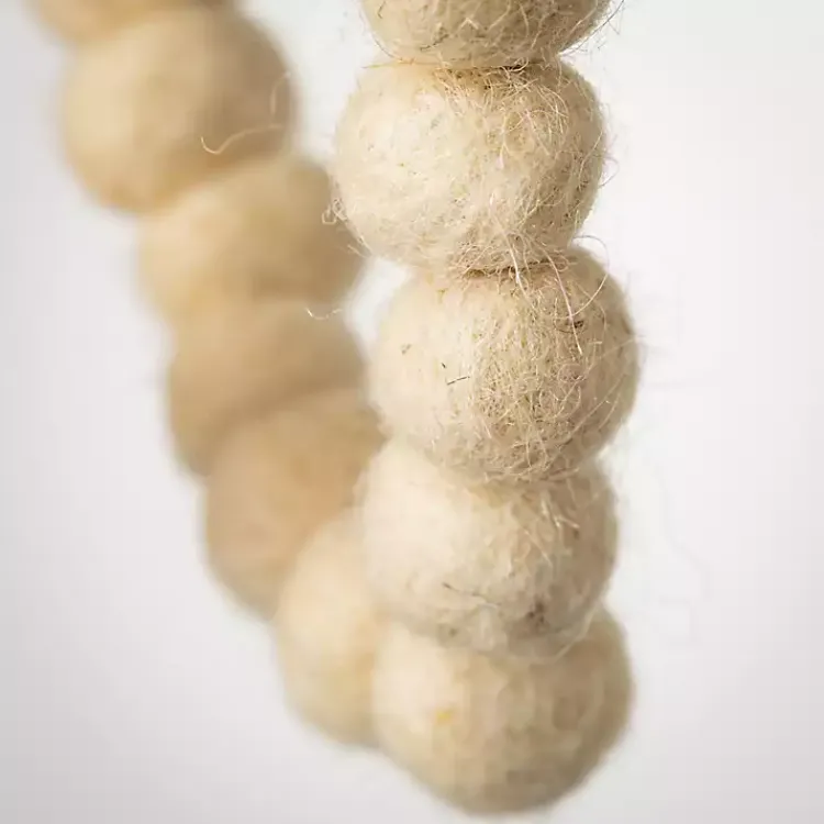 Hot Natural Wool Ball Tree Garland Christmas Tree Decorations