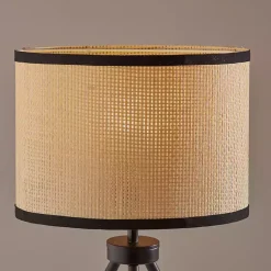 Kirklands Home Table Lamps|Natural Woven Shade Rowan Table Lamp Tan