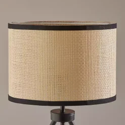 Kirklands Home Table Lamps|Natural Woven Shade Rowan Table Lamp Tan