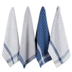 Kirklands Home Kitchen Accessories|Nautical Blue Basic Assorted Dishtowels, Set of 8