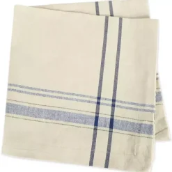 Kirklands Home Table Linens|Nautical French Stripe Napkins, Set of 6 Blue