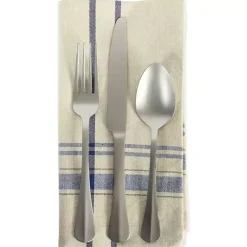 Kirklands Home Table Linens|Nautical French Stripe Napkins, Set of 6 Blue