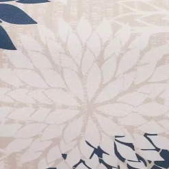 Kirklands Home Outdoor Cushions & Pillows|Navy and Beige Floral Outdoor Bolster Pillow Blue