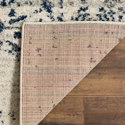 Kirklands Home Area Rugs|Navy and Cream Madison Distressed Area Rug, 8x10